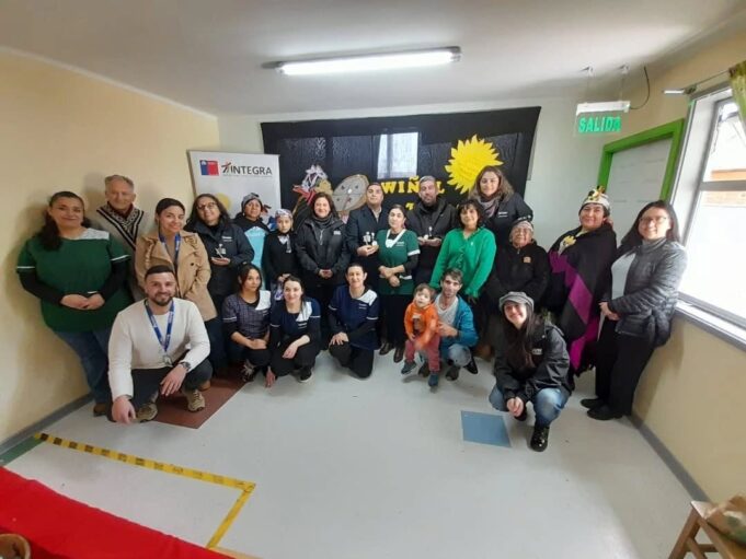 Niños y niñas del Jardín Infantil Santa Anita celebraron el We Tripantu en Radal