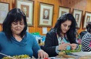 Con una certificación en la biblioteca municipal de Freire se cerró un ciclo de talleres de artesanía desarrollados durante julio