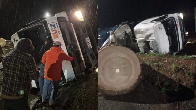 Fallece conductor luego del volcamiento de un camión en la comuna de Loncoche
