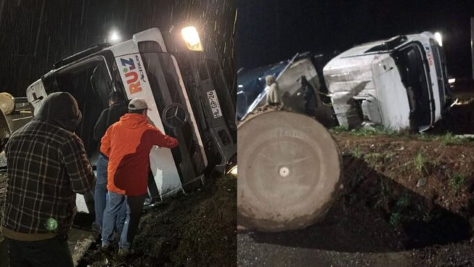 Fallece conductor luego del volcamiento de un camión en la comuna de Loncoche