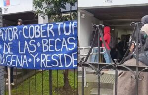 Estudiantes mapuche realizan toma en Seremi de Educación en Temuco exigiendo mejoras en becas y financiamiento