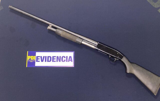 PDI Angol recupera escopeta en procedimiento por otros delitos infracción a la ley de armas