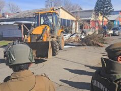 Carabineros desbarata punto de venta de drogas en Temuco: casa fue demolida y estaba tomada por narcos que mantenían armamento