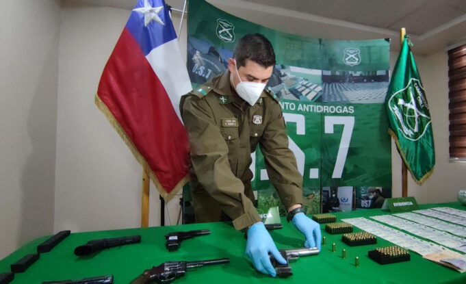 Operación Andes: OS-7 de carabineros desarticula red internacional de tráfico de armas en La Araucanía