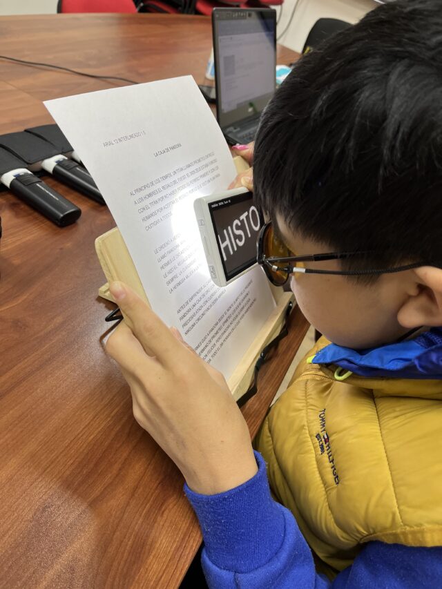 Junaeb entrega atención especializada a estudiantes con Baja Visión de La Araucanía