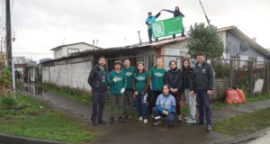Estudiantes de la universidad Santo Tomas culminan trabajos de invierno en Pitrufquén