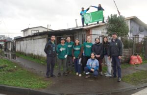 Estudiantes de la universidad Santo Tomas culminan trabajos de invierno en Pitrufquén