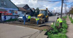Comienzan obras de recambio de carpeta asfáltica por pavimento de cemento en calle Fuenzalida y Humberto Primero de Freire