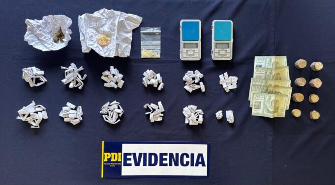 PDI Angol desarticula puntos de venta de droga y detiene a cinco personas