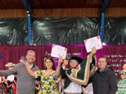 Freire celebró el comunal de cueca escolar con gran participación estudiantil