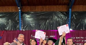 Freire celebró el comunal de cueca escolar con gran participación estudiantil