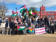 Actividad en la plaza de Armas de Pitrufquén busca acercar la realidad de Gaza a la comunidad local