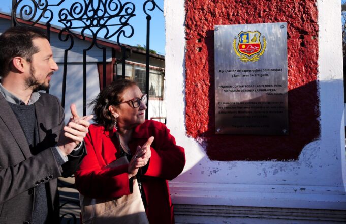 Ministro de Bienes Nacionales inaugura placa de la Ruta de la Memoria en Traiguén