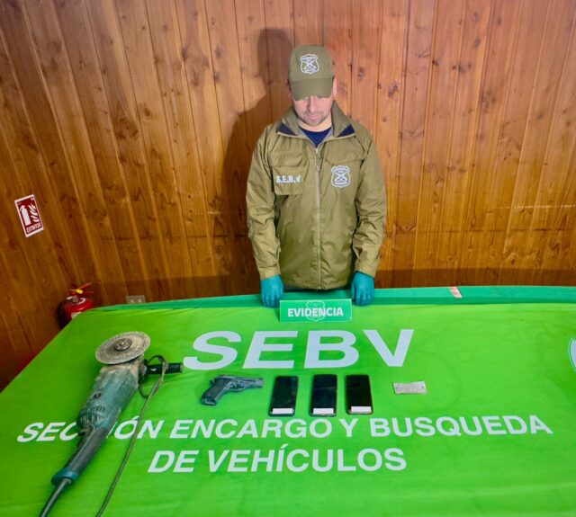 Carabineros SEBV Araucanía desbarata banda dedicada a la reducción de vehículos robados