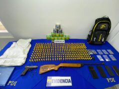 En Victoria PDI detuvo a tres sujetos dedicados a la venta de armamento, munición y droga por redes sociales