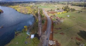 En tiempo récord finalizan obras de emergencia en ruta S-70 por socavón de Huefel en Pitrufquén