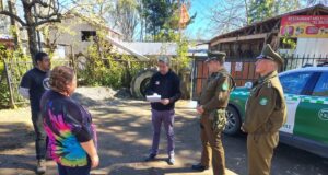 Alcalde de Freire y Carabineros realizaron visita inspectiva a sectores donde funcionarán fondas y ramadas en Fiestas Patrias