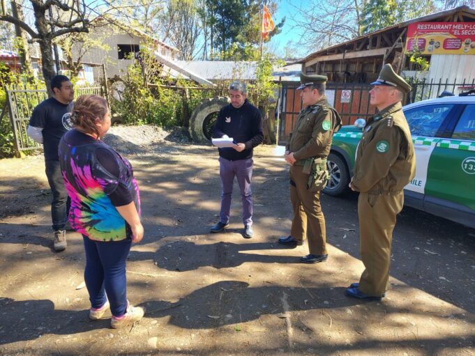 Alcalde de Freire y Carabineros realizaron visita inspectiva a sectores donde funcionarán fondas y ramadas en Fiestas Patrias