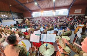 Orfeón Nacional de Carabineros ofreció gran presentación musical en Freire