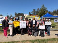 Funcionarios de salud y programa «Más Ama» de Pitrufquén reciben apoyo de alcaldesa en el marco del paro nacional de salud primaria