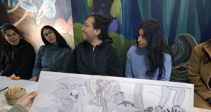 Mural participativo en Escuela de Relun de Villarrica visibilizará la importancia del llamado cerro de Agua Santa