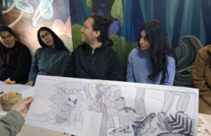 Mural participativo en Escuela de Relun de Villarrica visibilizará la importancia del llamado cerro de Agua Santa