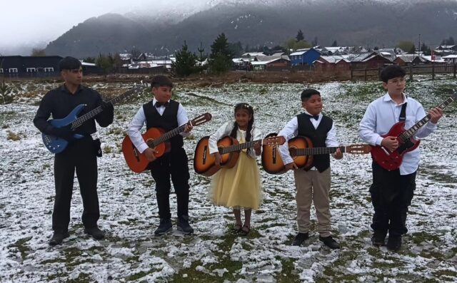 Orquesta infantil experimental de los TAI de Freire se luce en zona cordillerana de La Araucanía
