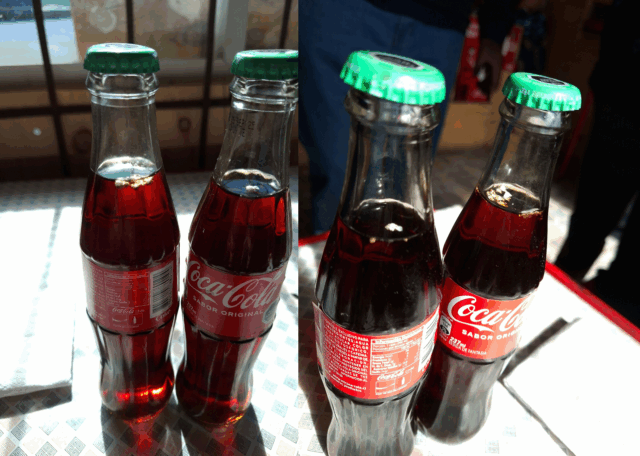 Comerciante de Pitrufquén alerta sobre posible presencia de hongos en botellas de Coca-Cola de vidrio