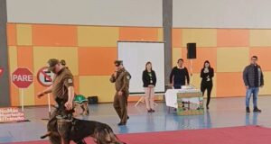 Carabineros compartieron una jornada educativa y recreativa junto a niños y niñas de Gorbea