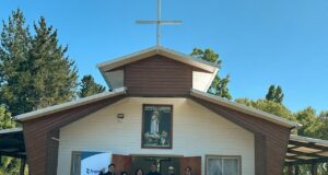 Frontel inauguró conexión eléctrica de capilla Allipén en la comuna de Freire