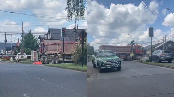 Mujer pierde la vida tras ser atropellada por un camión en pleno centro de Temuco