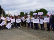 Con protesta alcaldesa de Pitrufquén, concejales y dirigentes del sector Huefel exigen al MOP que cumpla fallo de la corte suprema