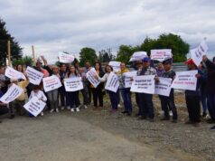 Con protesta alcaldesa de Pitrufquén, concejales y dirigentes del sector Huefel exigen al MOP que cumpla fallo de la corte suprema