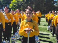 Pitrufquén vibró con el primer encuentro de bandas de guerra escolares organizado por el colegio Madres Dominicas