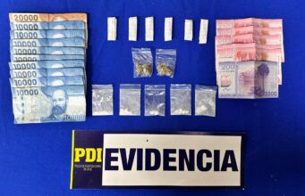 Pareja que se dedicaba al microtráfico de drogas fue detenida en Villarrica