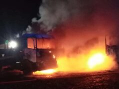 Nuevo ataque incendiario en Collipulli: sujetos armados queman dos camiones en un fundo