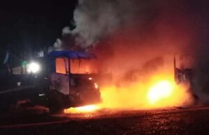 Nuevo ataque incendiario en Collipulli: sujetos armados queman dos camiones en un fundo