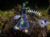Cientos de personas dieron vida al mágico encendido del árbol navideño en plaza Balmaceda de Victoria