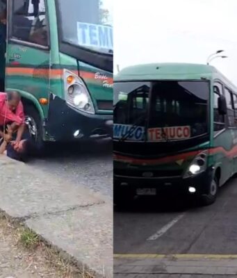 Conductores de buses interurbanos se enfrentan a golpes en el paradero de la comuna de Freire