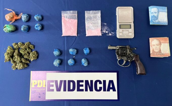 Dos detenidos en Traiguén por microtráfico de drogas