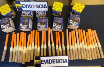 Adolescente es detenido en Freire por venta de fuegos artificiales a través de redes sociales