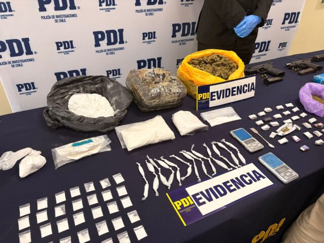 Cae clan familiar liderado por dirigente vecinal que traficaba drogas frente a jardín infantil en Temuco