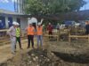 Alcalde de Lumaco visita obras de construcción del nuevo estanque de agua