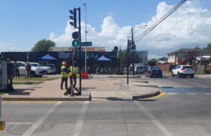 Finalizan obras de integración de semáforos en el eje Pablo Neruda de Temuco
