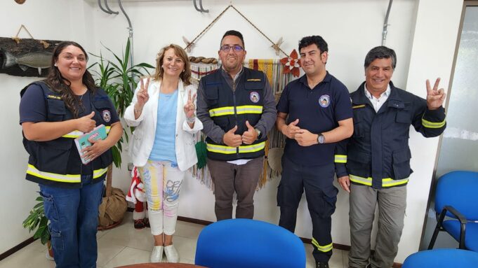 Nueva directiva del cuerpo de bomberos de Pitrufquén se presento oficialmente con la máxima autoridad comunal