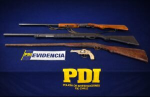 En Cautín: PDI recupera armamento y munición conforme a normativa vigente