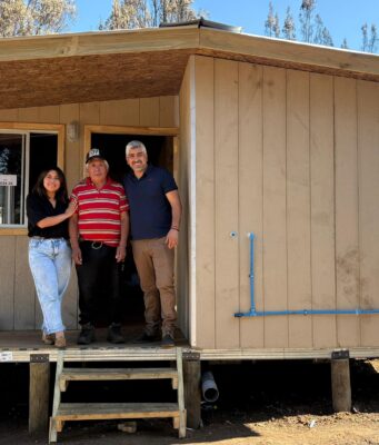 Damnificado por incendios forestales de la comuna de Cholchol recibe vivienda de emergencia