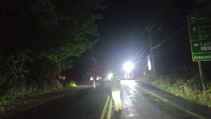 Una persona fallecida deja atropello en la ruta que une Villarrica con Licán Ray