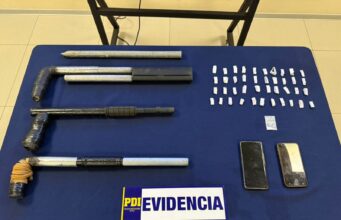 Incautan armas artesanales y drogas tras operativo nocturno en Angol