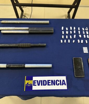 Incautan armas artesanales y drogas tras operativo nocturno en Angol